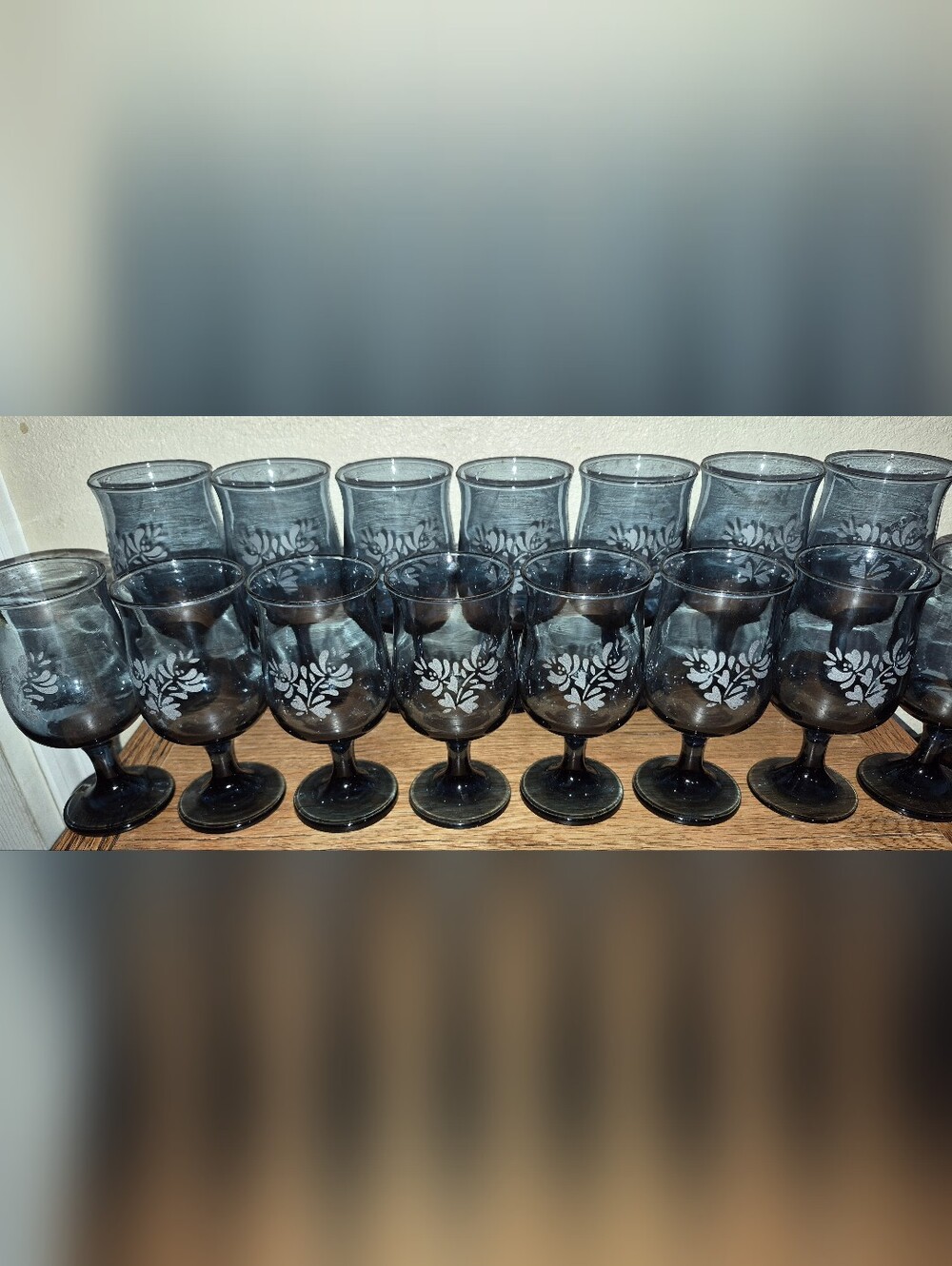 Set Of 15 Pfaltzgraff Yorktowne Wine Glass/ Goblets, Made in USA